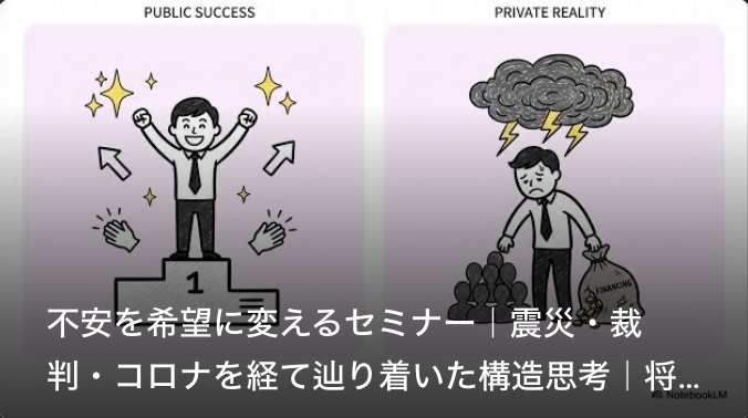 不安を変えるセミナー動画紹介